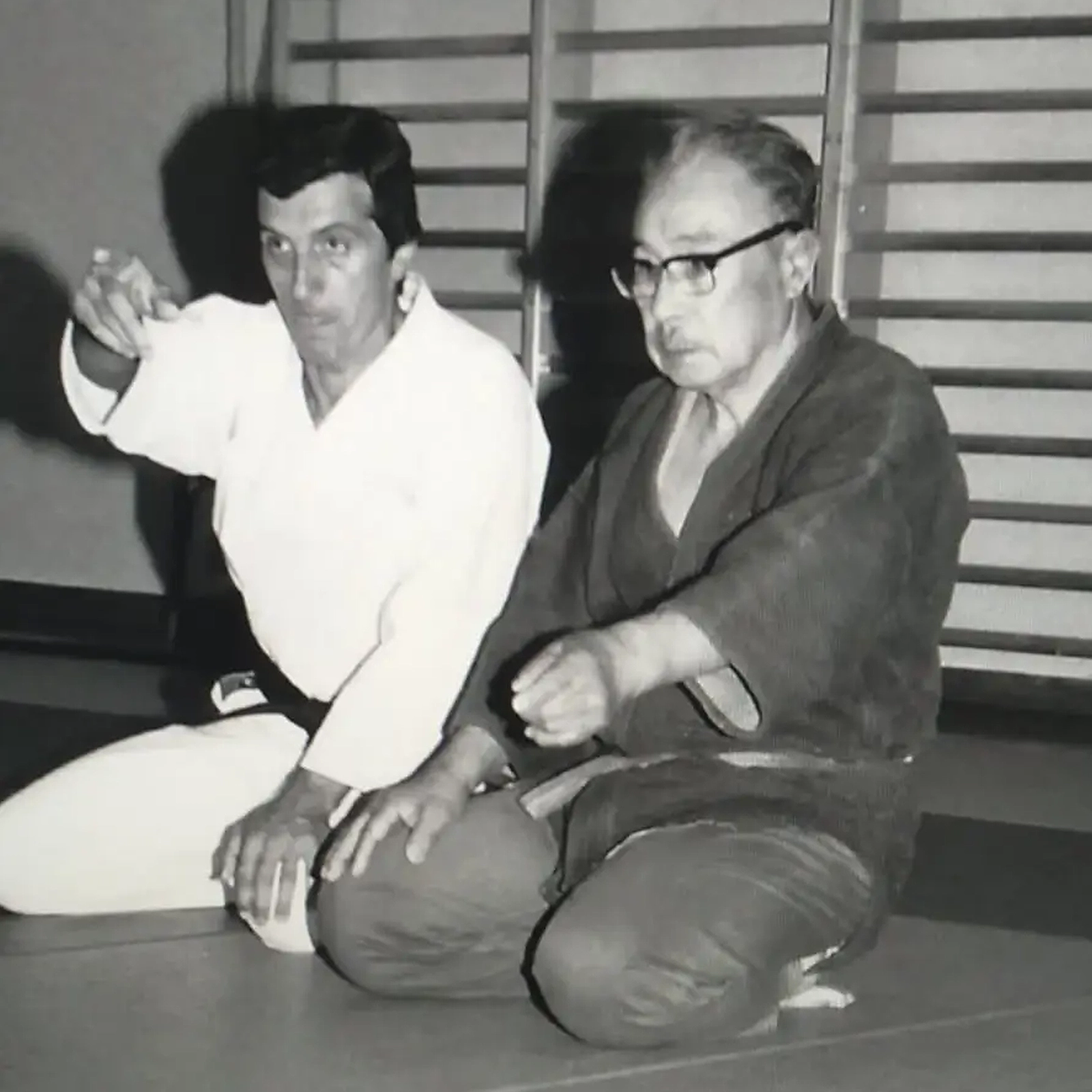 Luigi Carniel Sensei insieme a Mochizuki Minoru Sensei
